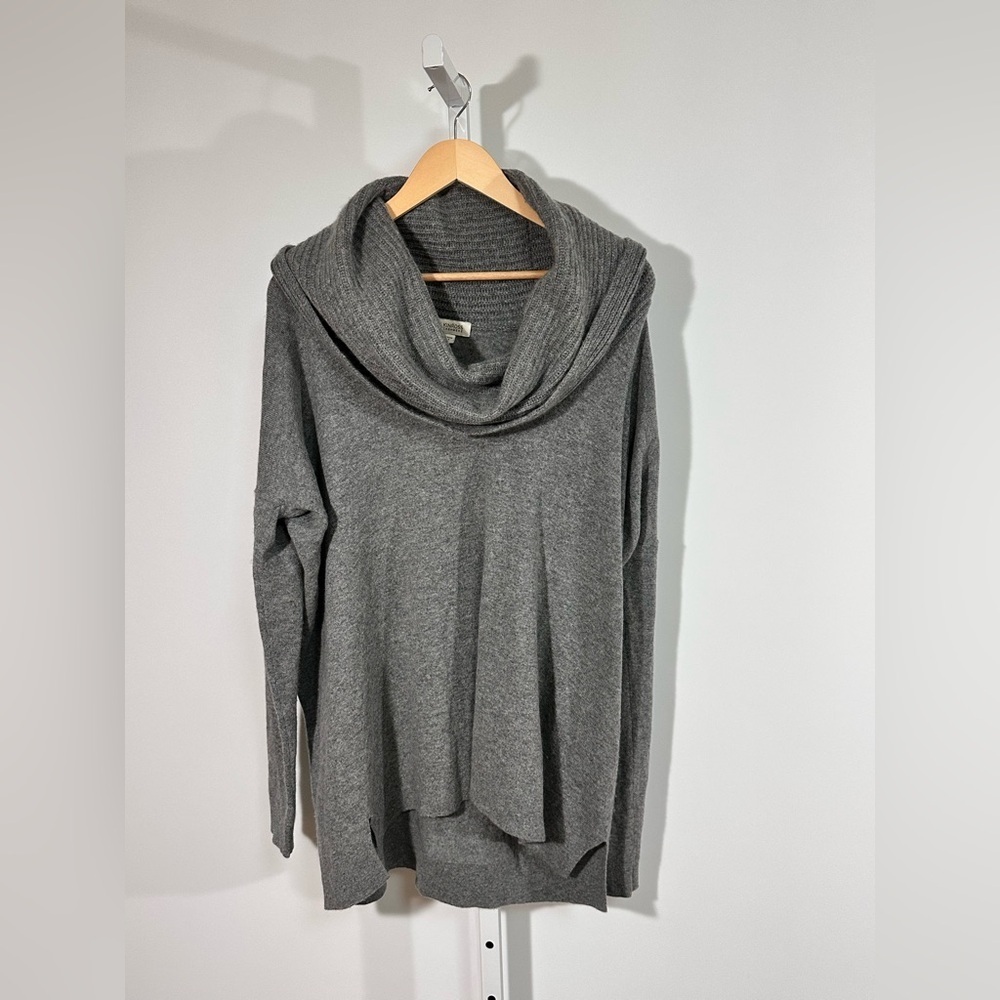 KINROSS 100% Cashmere Cowl Neck Sweater – Heather Gray – Women’s